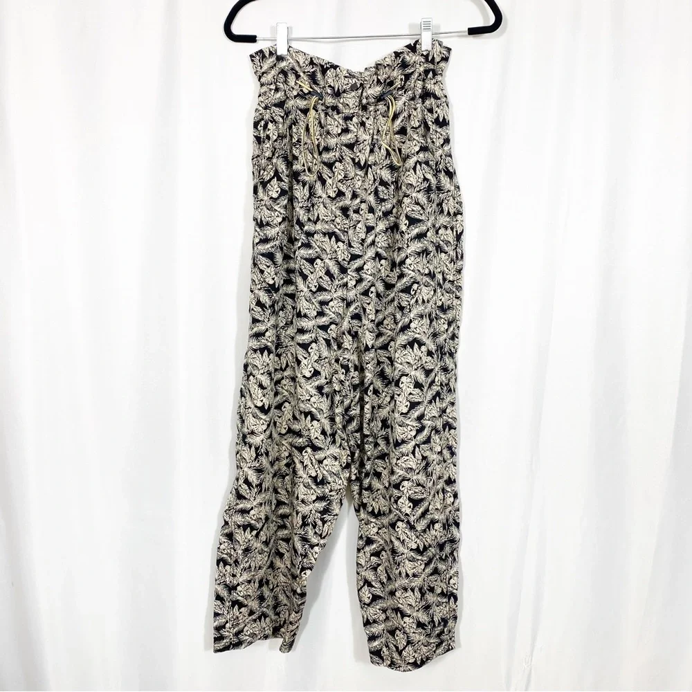 Free People Movement Point Break Printed Paperbag Waist Balloon Pants: Tropical